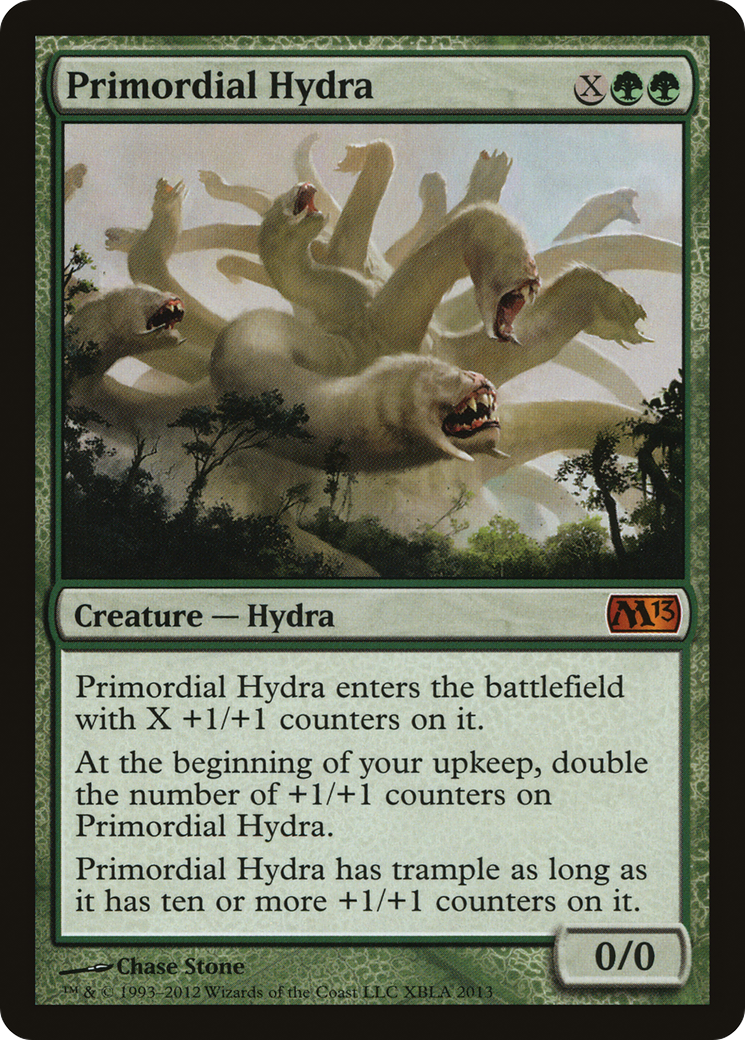 Primordial Hydra (MEDIA-001) - Duels of the Planeswalkers 2013 Promos