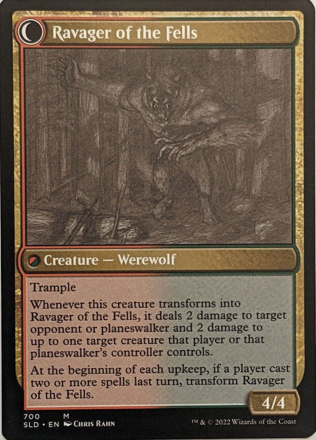 Huntmaster of the Fells // Ravager of the Fells (SLD-700) - Secret Lair Drop Foil