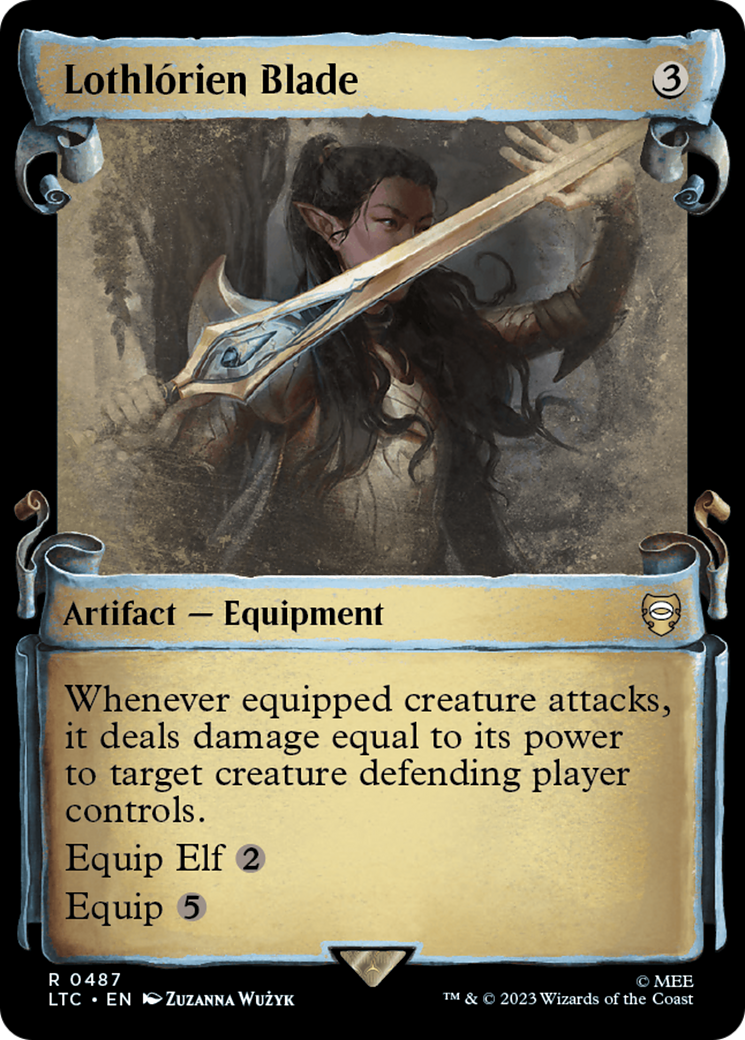 Lothlórien Blade (LTC-487) - Tales of Middle-earth Commander: (Showcase) Foil