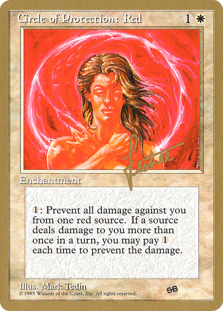 Circle of Protection: Red (WCD-) - Pro Tour Collector Set