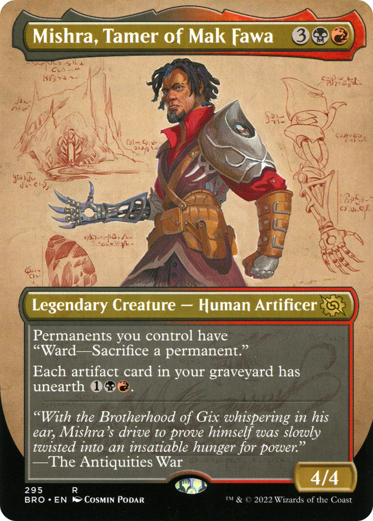 Mishra, Tamer of Mak Fawa (BRO-295) - The Brothers' War (Borderless) Foil