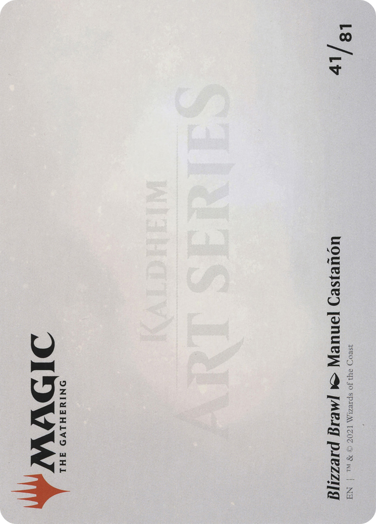 Blizzard Brawl Art Card (ASKHM-041) - Art Series: Kaldheim (Borderless)