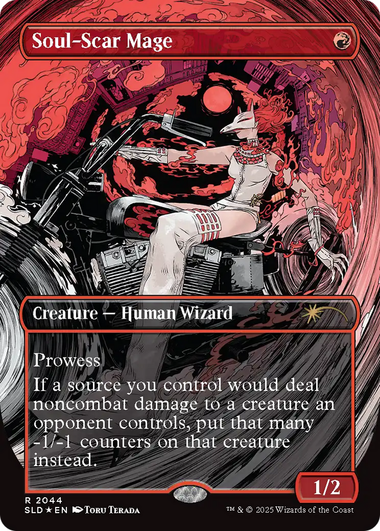 Soul-Scar Mage (SLD-2044) - Secret Lair Drop (Borderless)