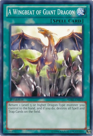 A Wingbeat of Giant Dragon (SDBE-EN023) - Structure Deck: Saga of Blue-Eyes White Dragon 1st Edition