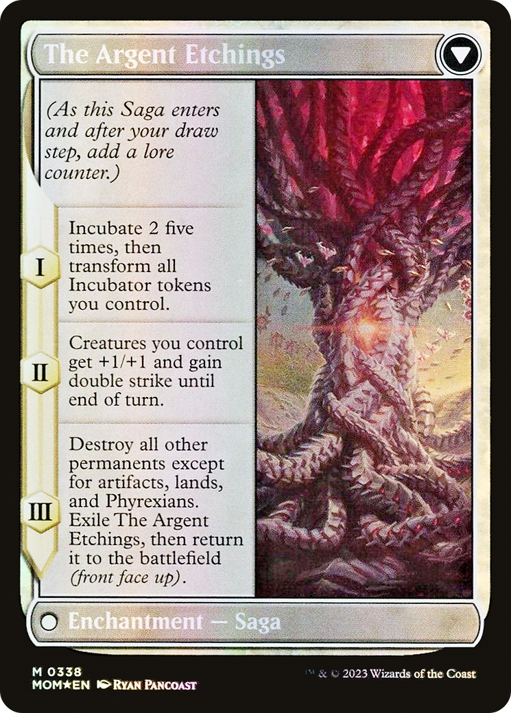 Elesh Norn // The Argent Etchings (MOM-338) - March of the Machine (Borderless) Foil