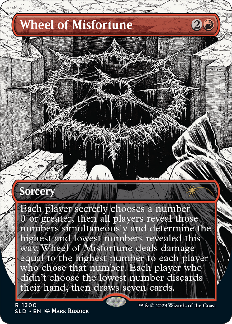 Wheel of Misfortune (SLD-1300) - Secret Lair Drop (Borderless) Foil