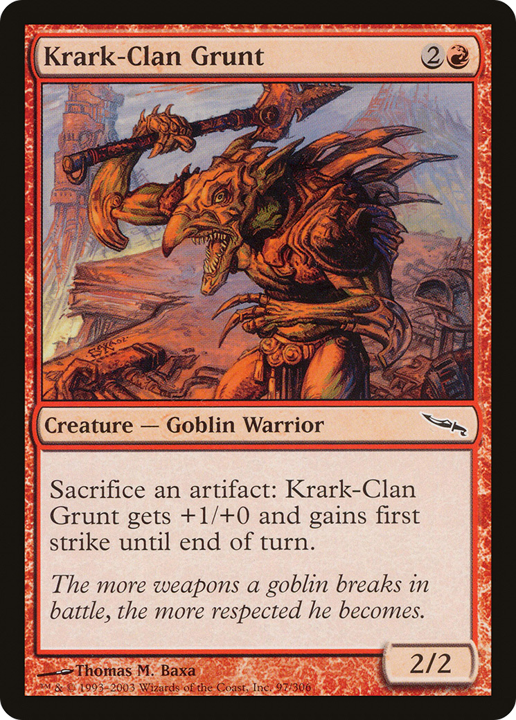 Krark-Clan Grunt (MRD-097) - Mirrodin Foil