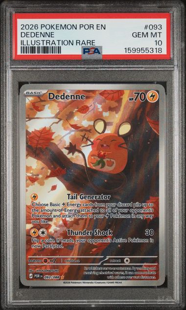 Dedenne Illustration Rare Perfect Order 093/088 PSA 10
