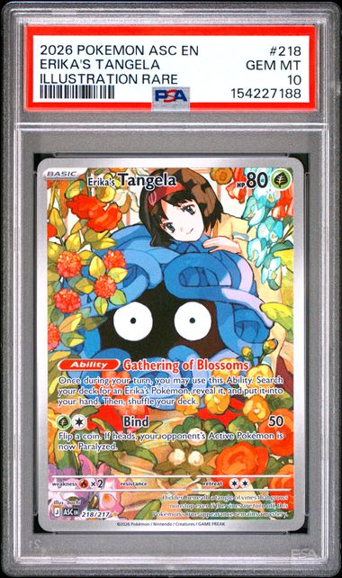 Erika's Tangela Ascended Heroes 218/217 PSA 10