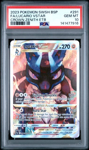 Lucario VSTAR Promo SWSH291 PSA 10