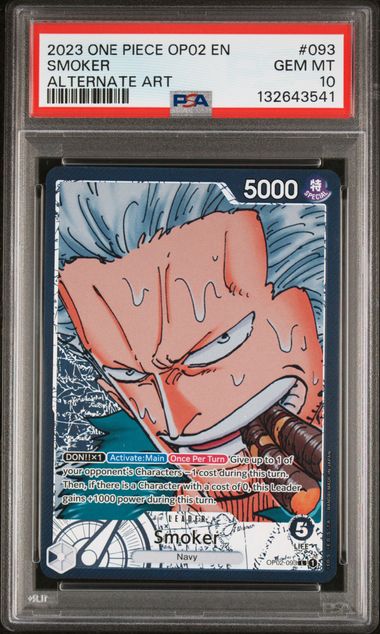 Smoker Alternate Art OP02 Paramount War OP02-093 PSA 10