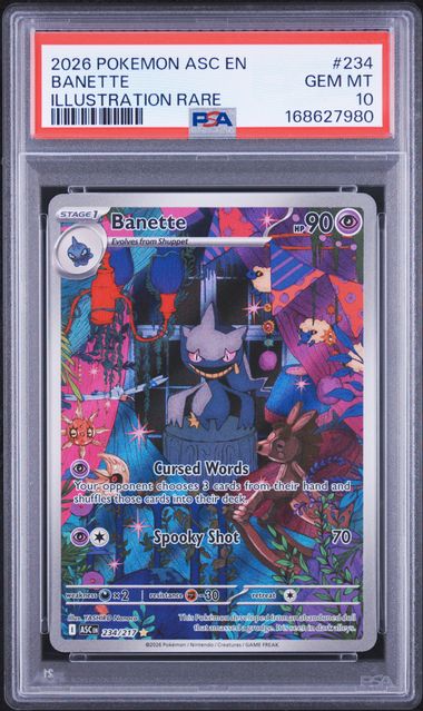 Banette Illustration Rare ME Ascended Heroes 234/217 PSA 10