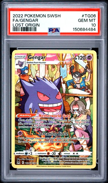 Gengar Lost Origin Trainer Gallery TG06/TG30 PSA 10
