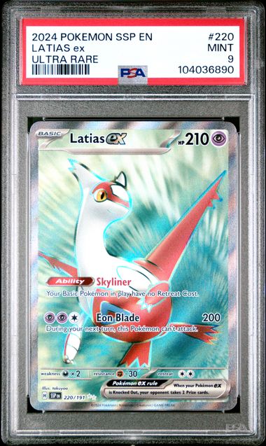 Latias ex Surging Sparks 220/191 PSA 9