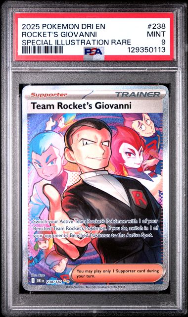 Team Rocket's Giovanni Destined Rivals 238/182 PSA 9