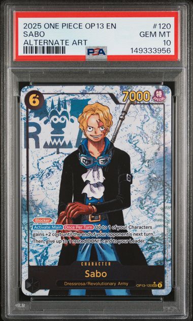 Sabo Carrying On His Will OP13-120 PSA 10