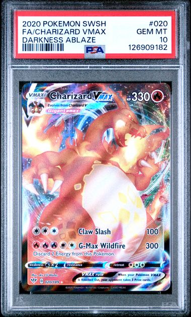 Charizard VMAX Darkness Ablaze 020/189 PSA 10