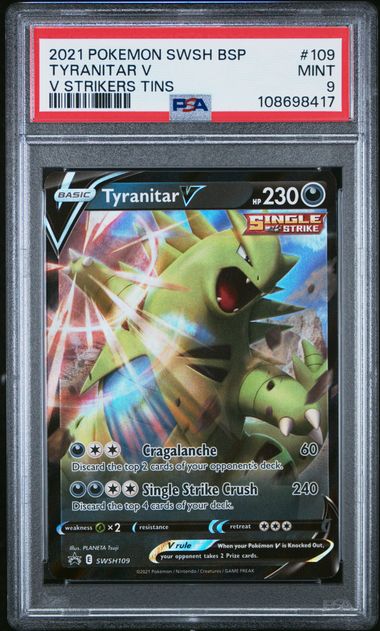 Tyranitar V Promo SWSH109 PSA 9