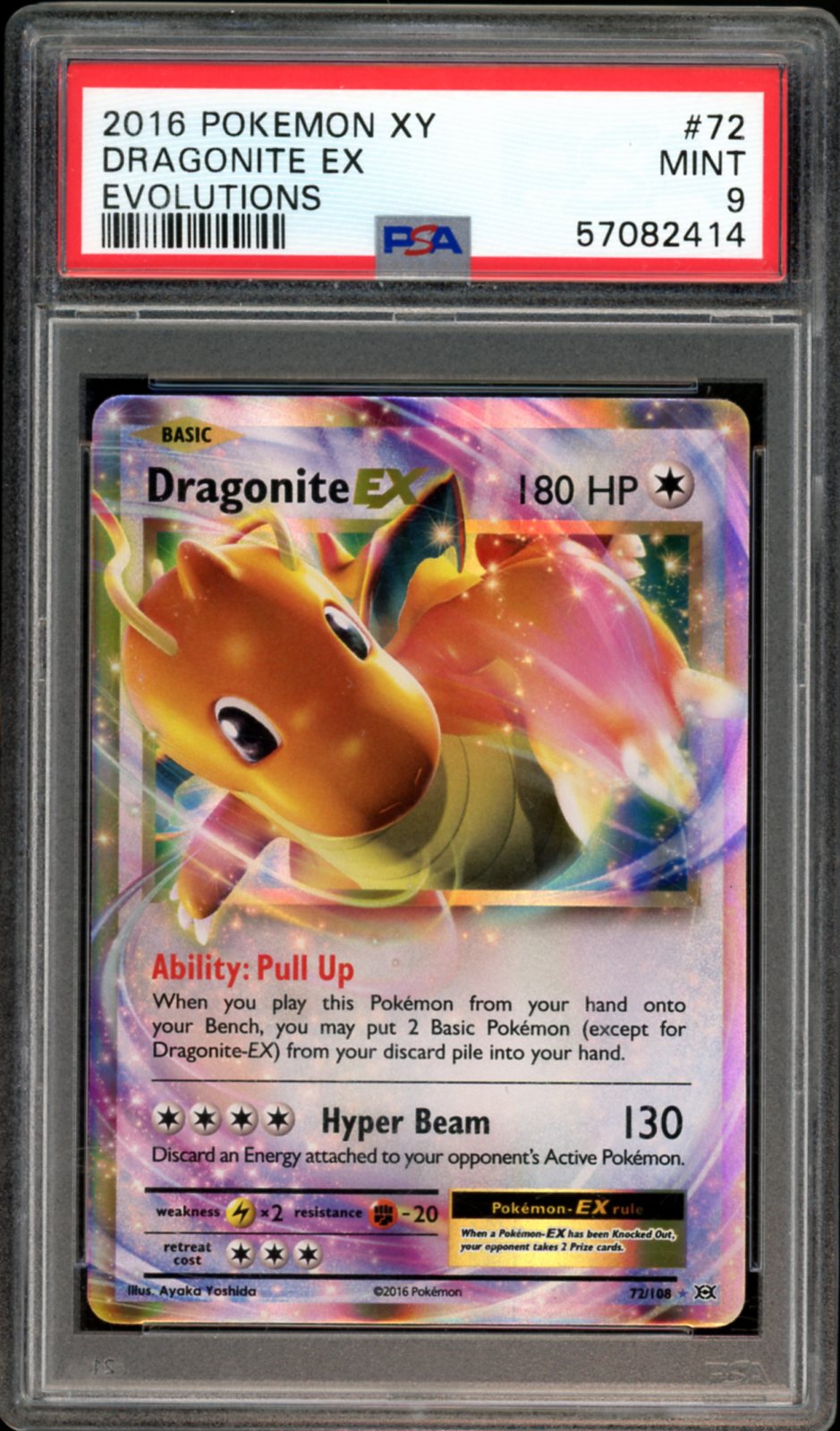 DRAGONITE EX XY EVOLUTIONS 72/108