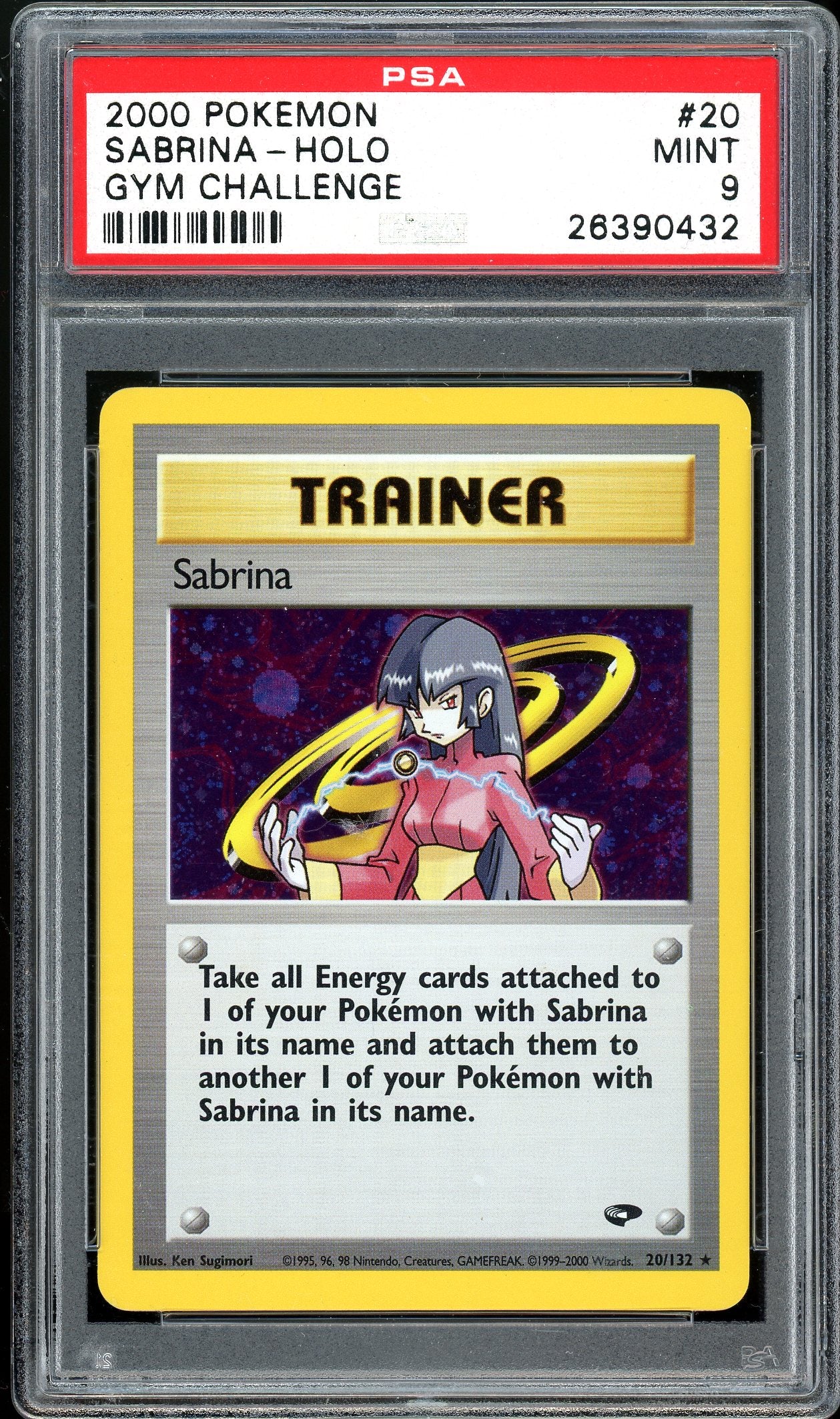 Sabrina Gym Challenge Unlimited 20/132 PSA 9