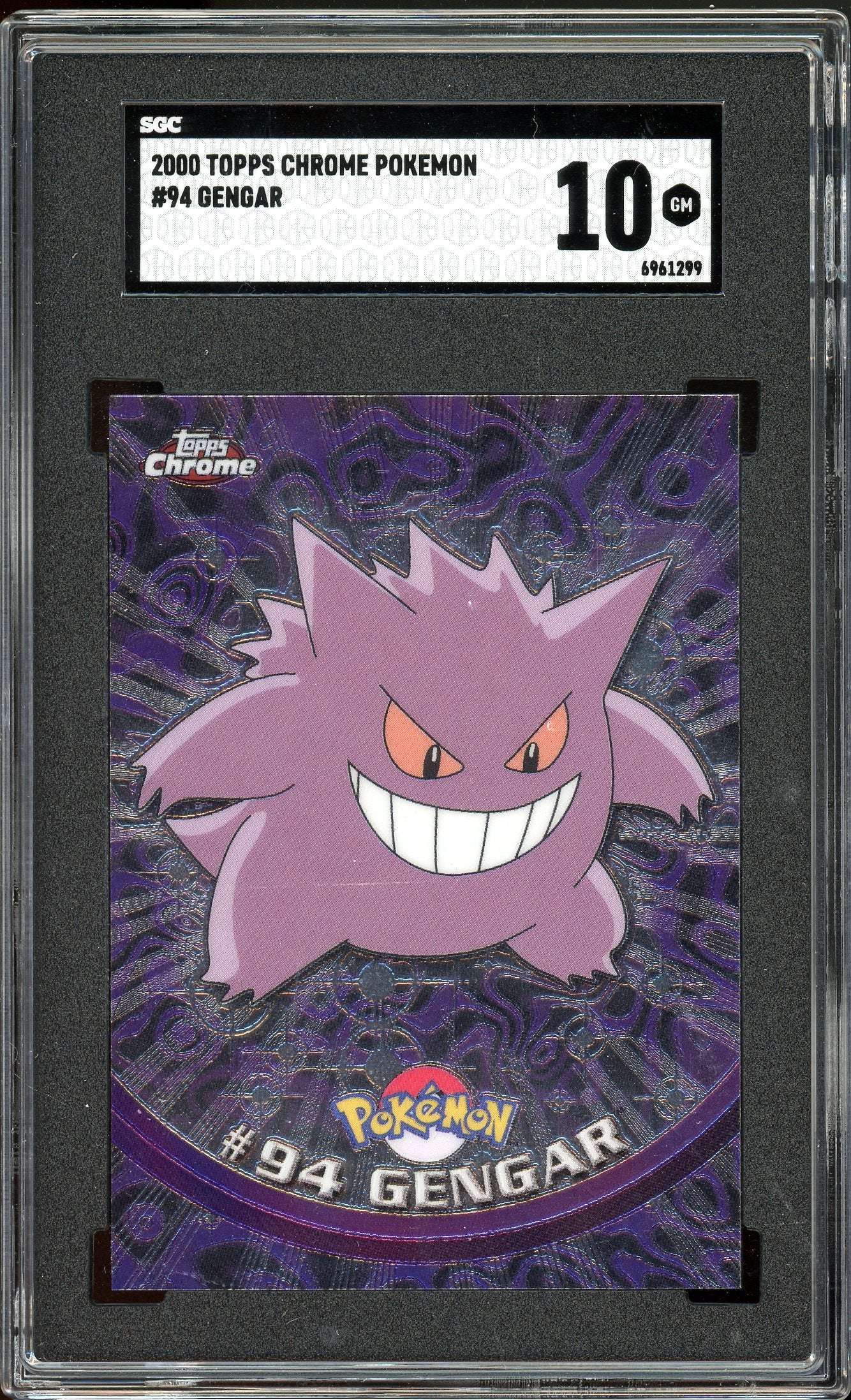 GengarTopps Pokemon Chrome #94 SGC 10