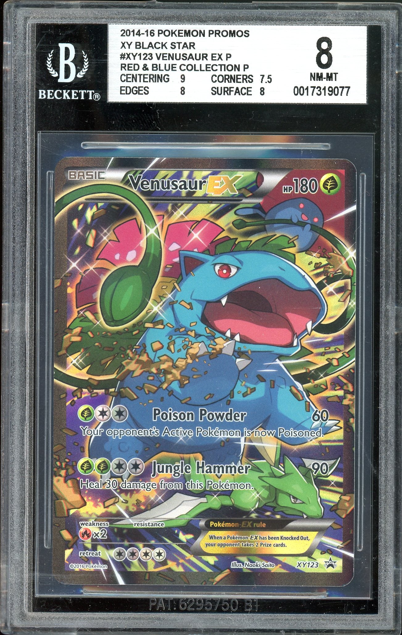 Venusaur EX XY Promo XY123 BGS 8