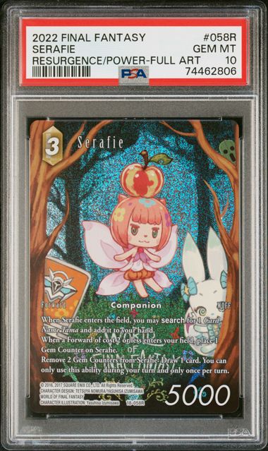 Final Fantasy: Serafie Full Art Resurgence of Power 058R PSA 10