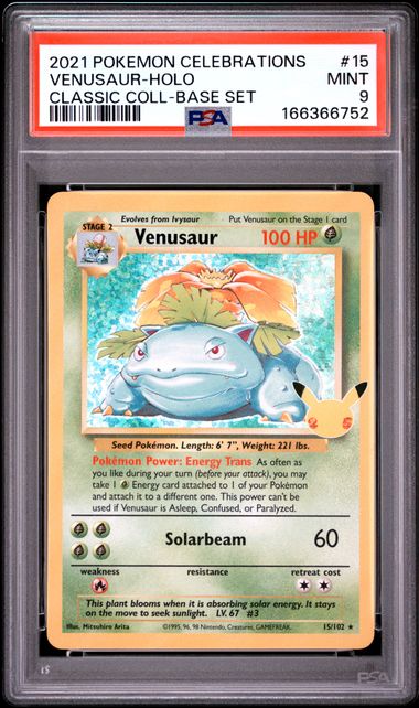 Venusaur Celebrations Classic Collection 15/102 PSA 9
