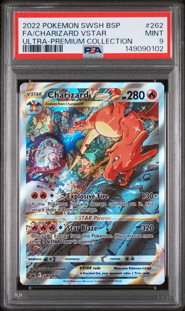 Charizard VSTAR Sword and Shield Black Star Promos SWSH262 PSA 9