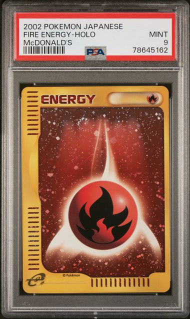 Fire Energy 2002 McDonalds Promo PSA 9