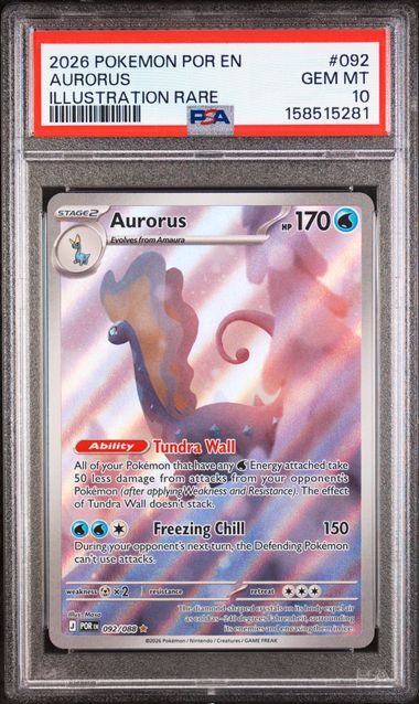 Aurorus Illustration Rare 092/088 Perfect Order 092/088 PSA 10