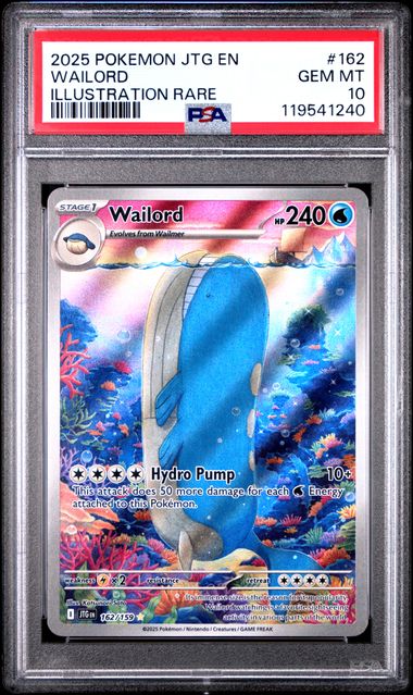 Wailord Journey Together 162/159 PSA 10