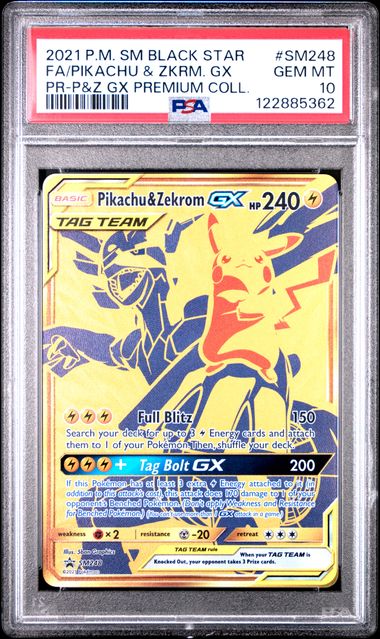Pikachu & Zekrom GX #248 PSA10