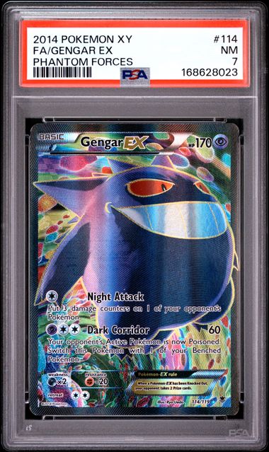 Gengar EX Full Art Phantom Forces 114/119 PSA 7