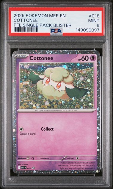 Cottonee Mega Evolution Black Star Promos MEP 018 PSA 9