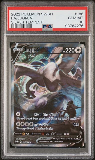 Lugia V Silver Tempest 186/195 PSA 10