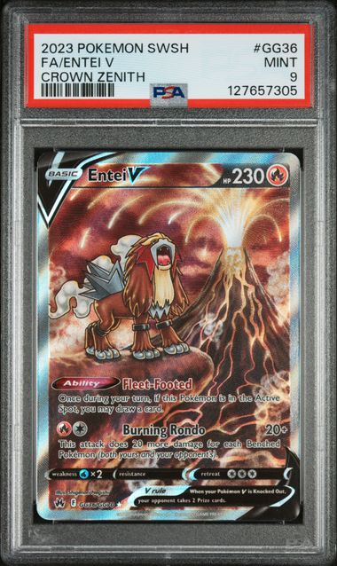 Entei V Crown Zenith GG36/GG70 PSA 9