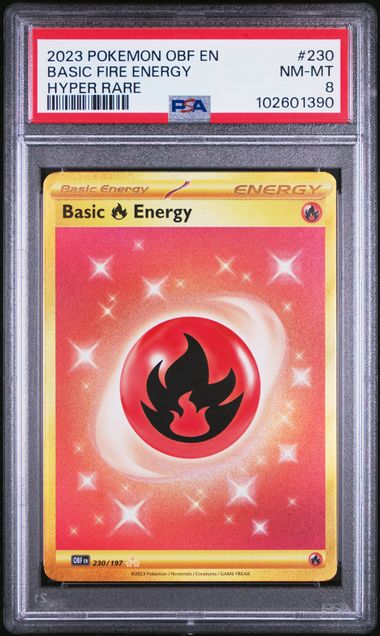 Basic Fire Energy Obsidian Flames 230/197 PSA 8