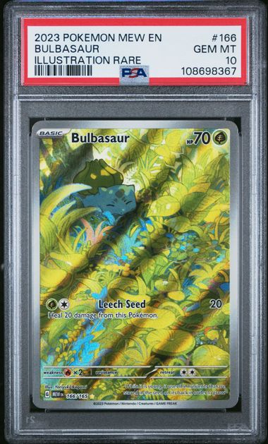 Bulbasaur Pokemon 151 166/165 PSA 10