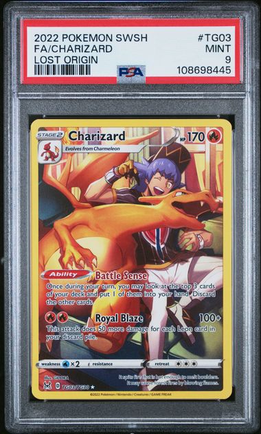 Charizard Lost Origin TG03/TG30 PSA 9