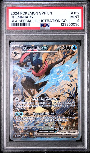Greninja ex SVP 132 Promo PSA 9