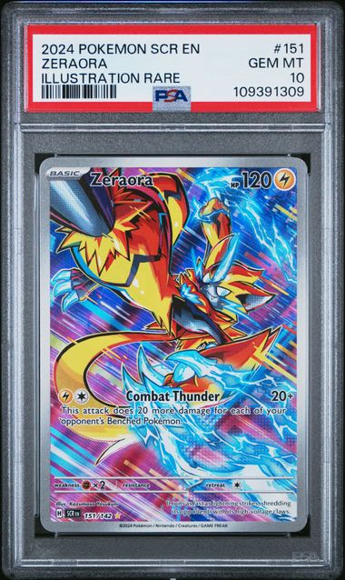Zeraora ex Stellar Crown 151/142 PSA 10