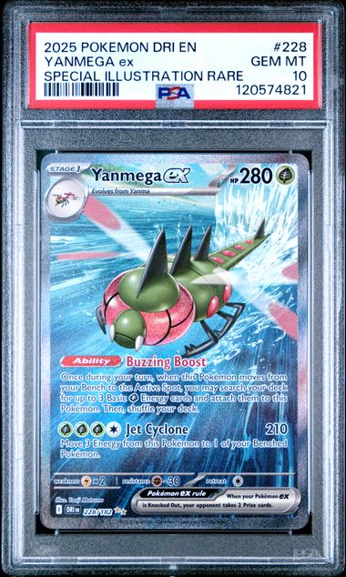 Yanmega ex Special Illustration Rare Destined Rivals 228/182 PSA 10 Yanmega ex Special Illustration Rare Destined Rivals 228/182 PSA 10