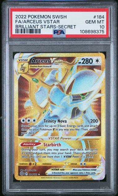 Arceus VSTAR Brilliant Stars 184/172 PSA 10