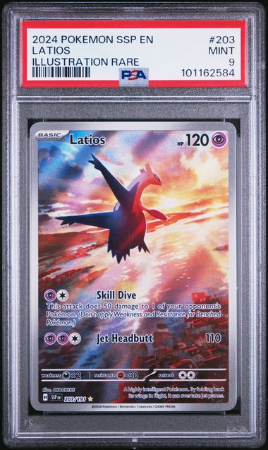 Latios Surging Sparks 203/191 PSA 9
