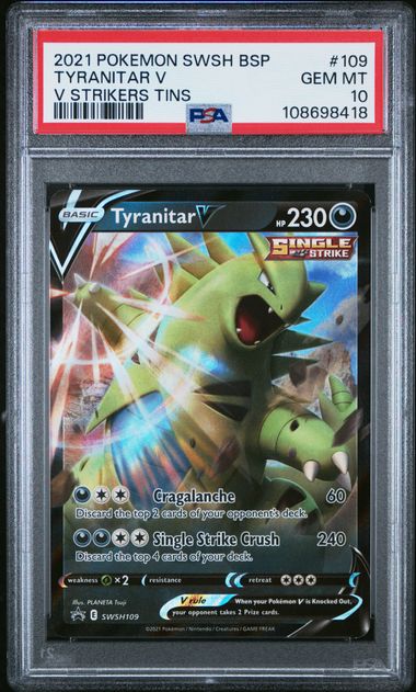 Tyranitar V Promo SWSH109 PSA 10