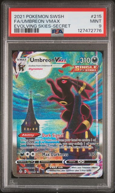 Umbreon VMAX Evolving Skies 215/203 PSA 9