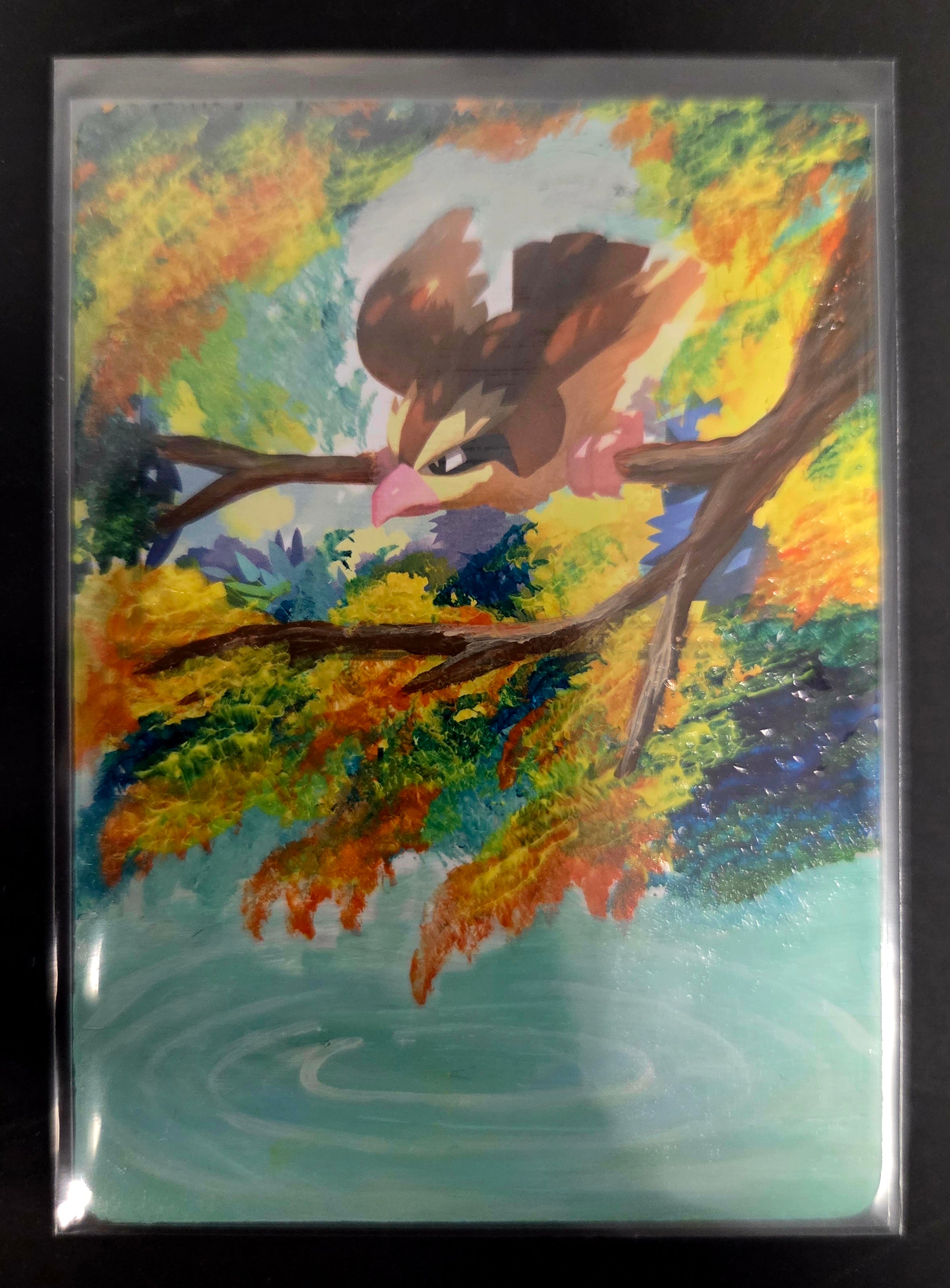 Custom Painted Pidgey Pokemon Card