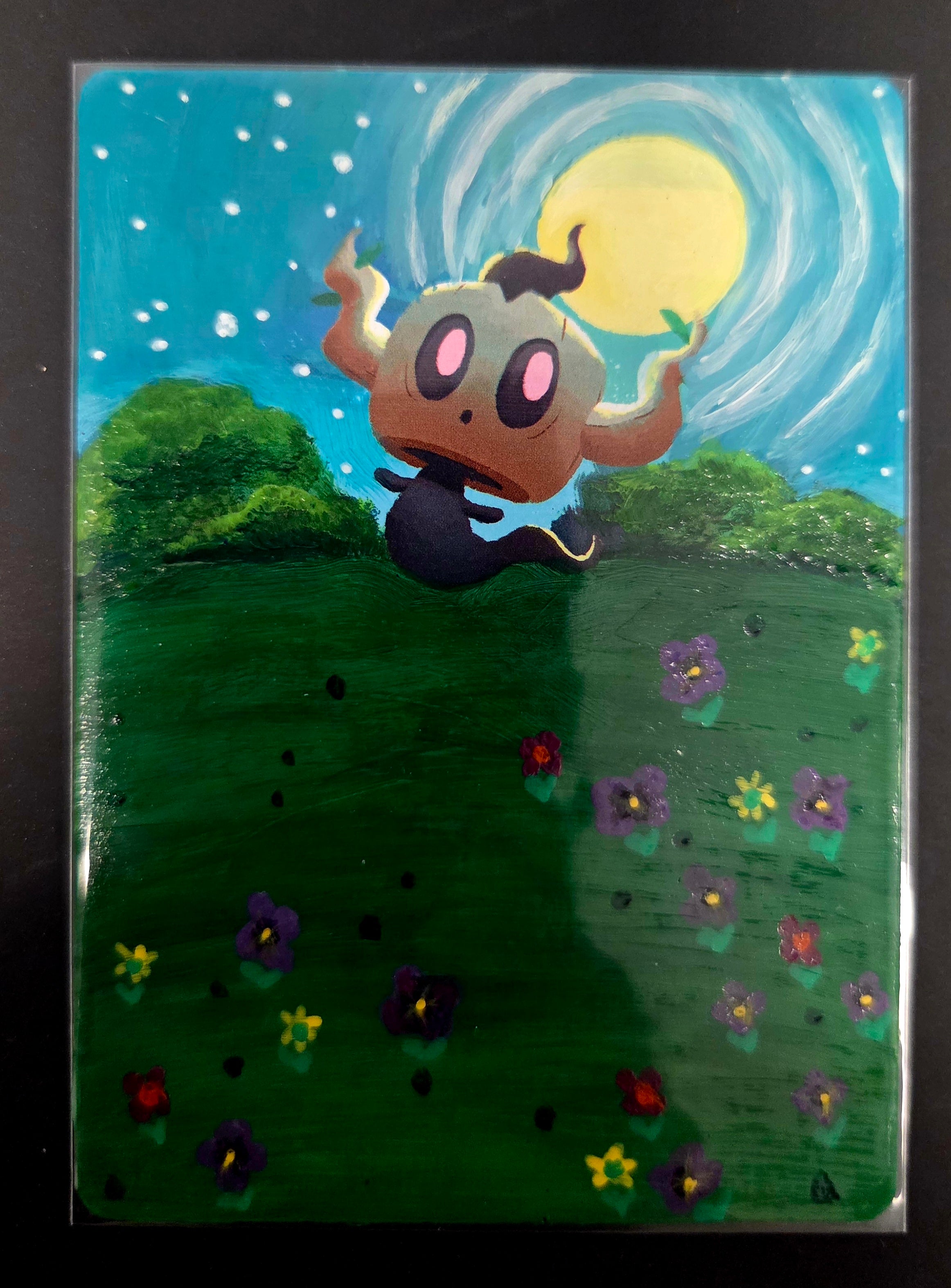 Custom Painted Phantump Pokemon Card