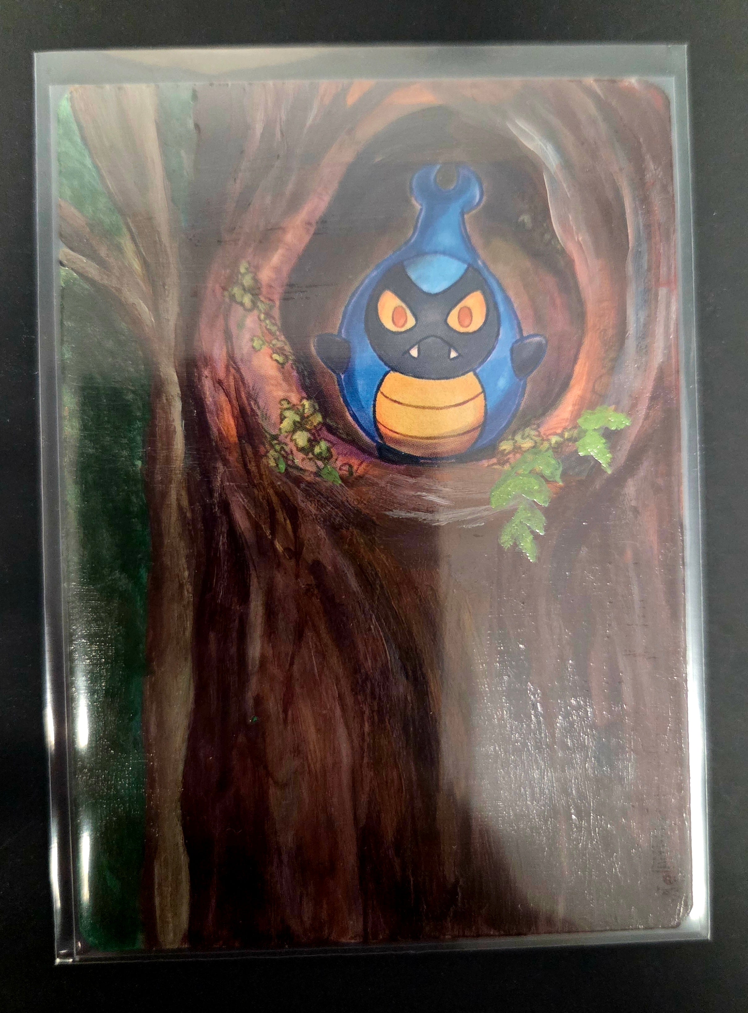 custom pokemon card Custom Painted Karrablast Pokemon Card